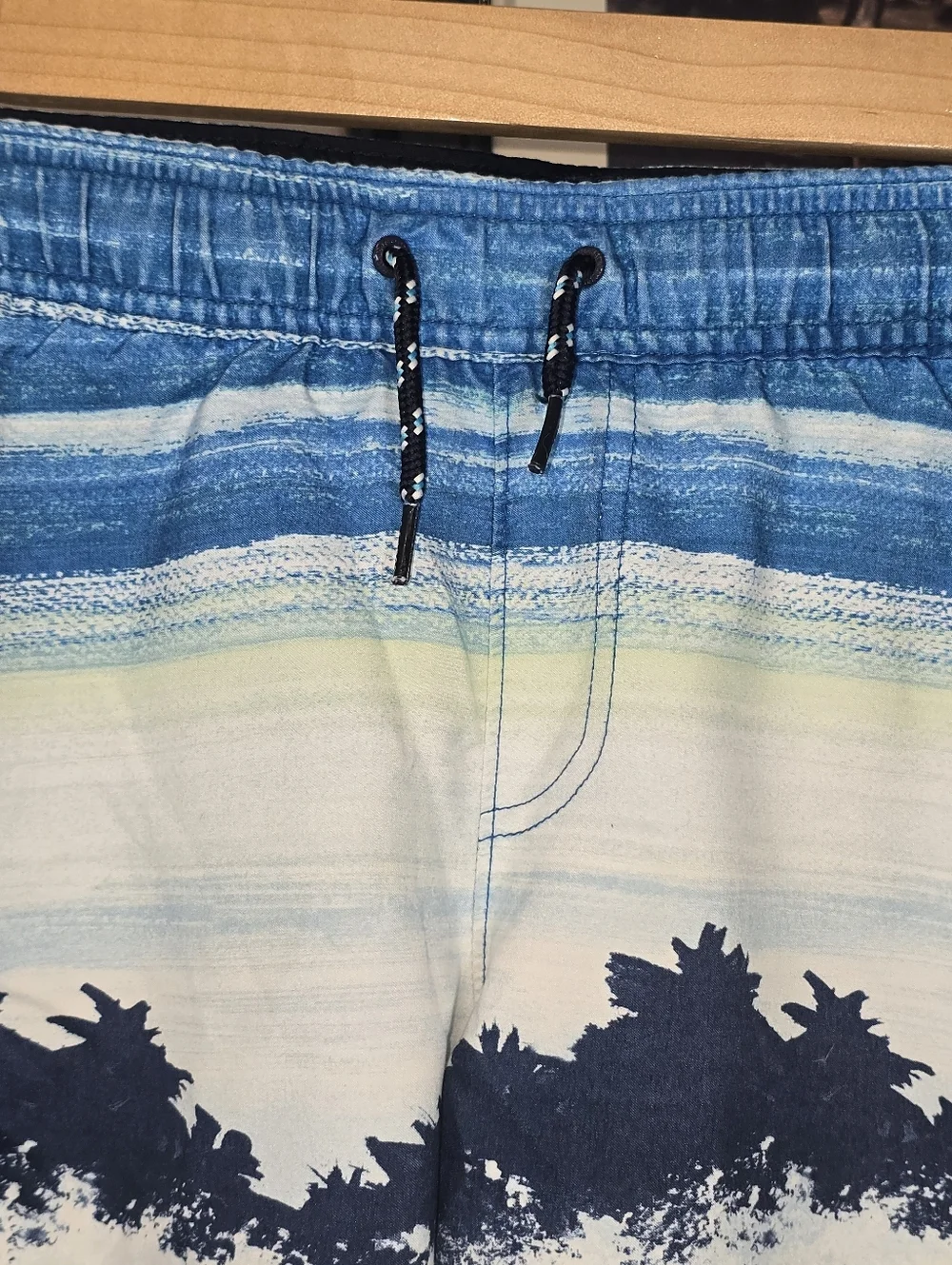 Abercrombie Kids Boys Swim Trunks Bundle Beach Shark Blue Shorts Lot Size 7/8
